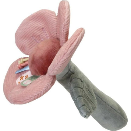 Chrasticí kytička růžová Květiny a motýli