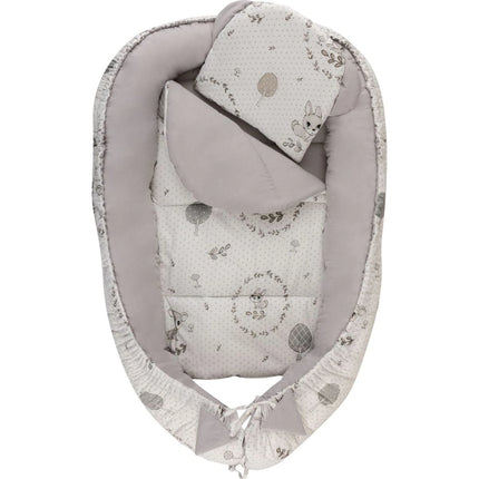 Hagi Hnízdečko s polštářkem soft Koloušek šedá