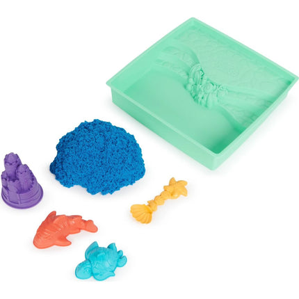 Kinetic Sand Krabice tekutého písku s podložkou modrá