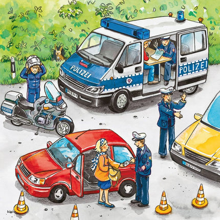 Ravensburger Puzzle: Policie zasahuje 3 x 49 dílků