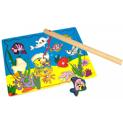 Magnetická dětská vkládačka Akvárium s prutem 11 dílků