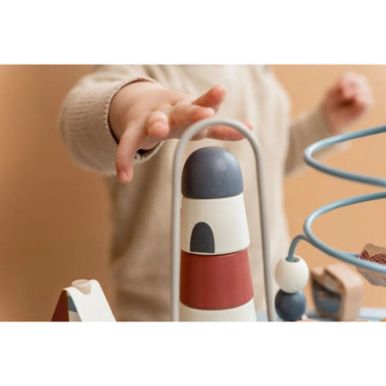 Stolek s aktivitami dřevěný Námořnický záliv