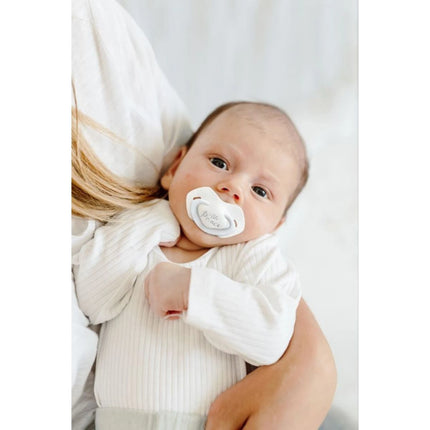 Set symetrických silikonových dudlíků Light touch 0-6m Royal Baby modrý