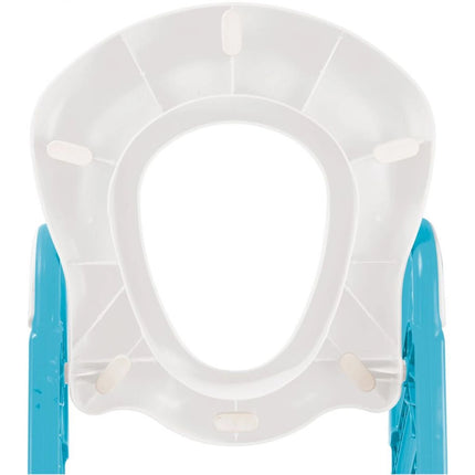 Schůdky se sedátkem k toaletě modré