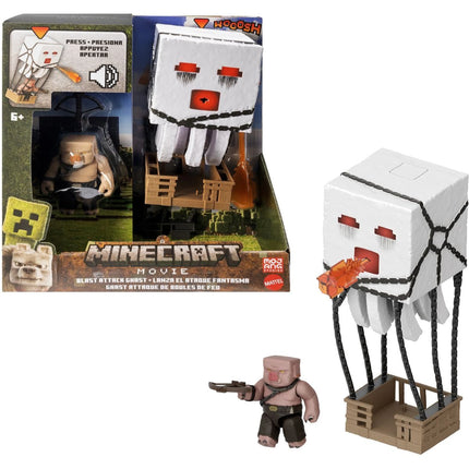 Minecraft velká figurka Ghast s ohnivou koulí