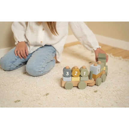 Vláček dřevěný traktor Farma