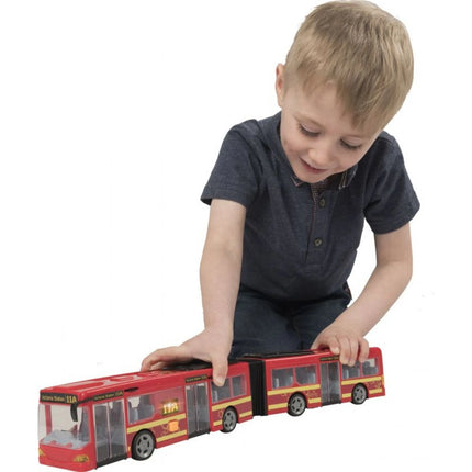 Teamsterz Autobus se zvukem a světlem červený