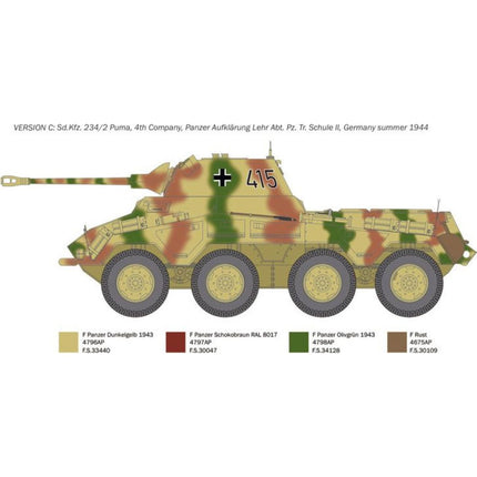 Model Kit military 6572 Sd.Kfz.234/2 Puma 1:35