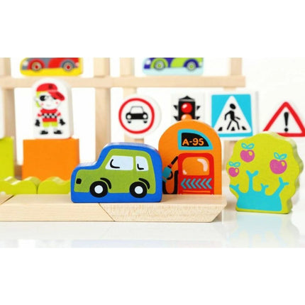 CUBIKA Doprava ve městě dřevěná stavebnice