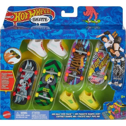 Hot Wheels Skate Tony Hawk Fingerboard a Removable Skate Shoes Multipack varianta 3