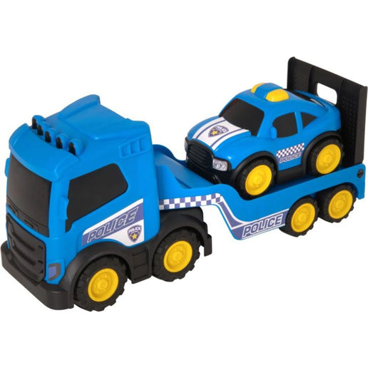 Teamsterz Policejní nákladní vůz + autíčko