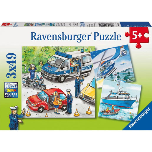 Ravensburger Puzzle: Policie zasahuje 3 x 49 dílků