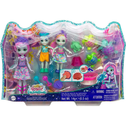 Mořské království rodinka s doplňky asst želvy - Enchantimals