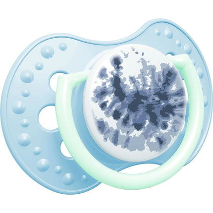 Dudlík silikonový dynamický Tie Dye 18m+ 2 ks kluk