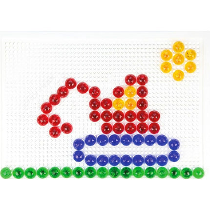 Mozaika velká, 120 ks, 15 mm krystal