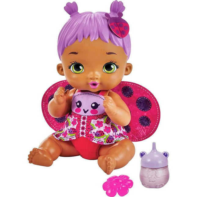 My Garden Baby™ Miminko fialová beruška 30 cm