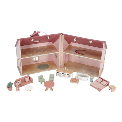 Domeček pro panenky dřevěný přenosný