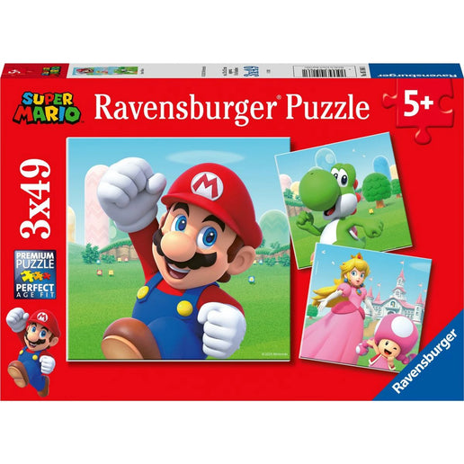 Ravensburger Puzzle: Super Mario 3 x 49 dílků