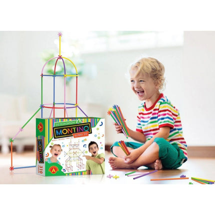 Kreativní stavebnicová sada Montino s 3D trubičkami 310 dílků