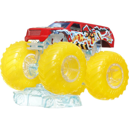 Hot Wheels Monster Trucks Power Smashers Truck svítivě žlutá kola