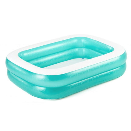 Bestway Bazén nafukovací obdélníkový modrý s bílým lemem