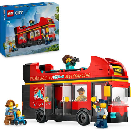 LEGO® City 60407 Červený dvoupodlažní vyhlídkový autobus