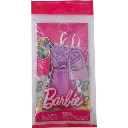 Barbie Obleček s doplňky v praktickém balení HRH37