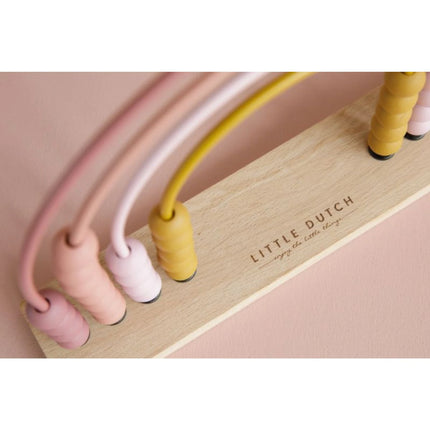 Počítadlo dřevěné duha Pink