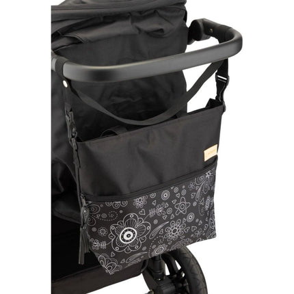 Taška na kočárek Arabeska black