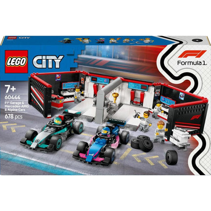 LEGO® City 60444 Garáž F1® a vozy Mercedes-AMG a Alpine