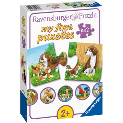 Ravensburger Puzzle: Zvířátka na dvoře 9 x 2 dílků