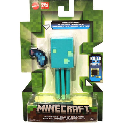 Minecraft Figurka Build a Portal Glow Squid 8 cm