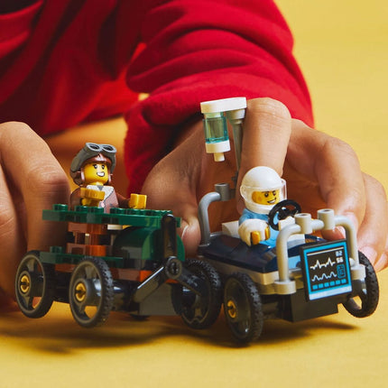 LEGO® City 60459 Závodní balíček: Letadlo vs. nemocniční lůžko