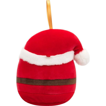 Squishmallows Vánoční ozdoba Santa s brýlemi - Nick, 10 cm