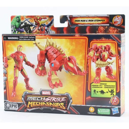 Figurka Marvel Mech Strike Iron Man + Stomper 15 cm - Avengers