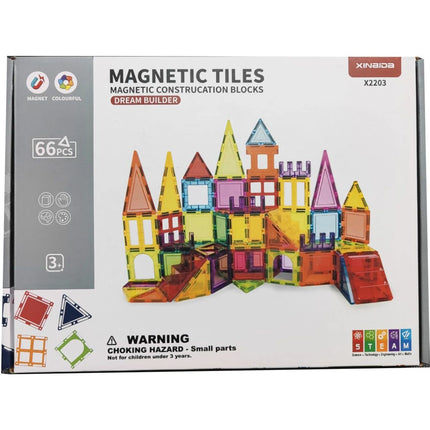 Magnetická stavebnice 66 ks