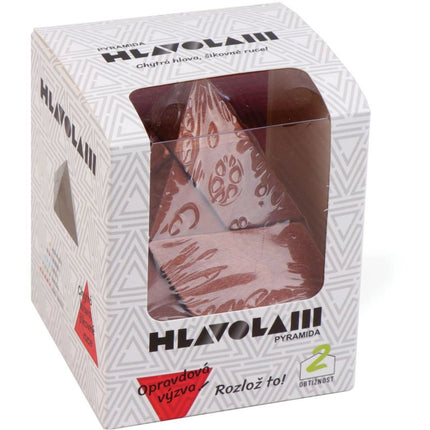 Dřevěný hlavolam Pyramida