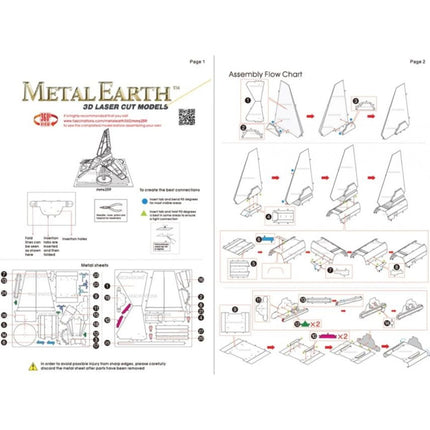 Metal Earth 3D puzzle Imperial Shuttle 27 ks - Hvězdné války