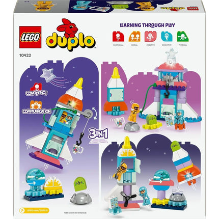 LEGO® DUPLO® 10422 Vesmírné dobrodružství s raketoplánem 3 v 1