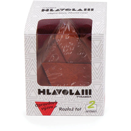 Dřevěný hlavolam Pyramida