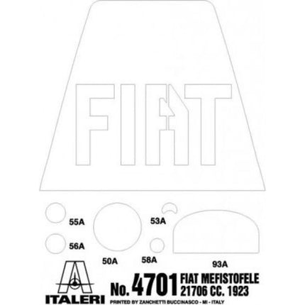 Model Kit auto 4701 Fiat Mefistofele 1:12