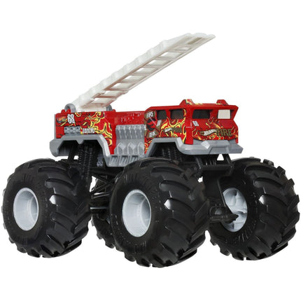Hot Wheels Monster Trucks velký truck 5 Alarm Red