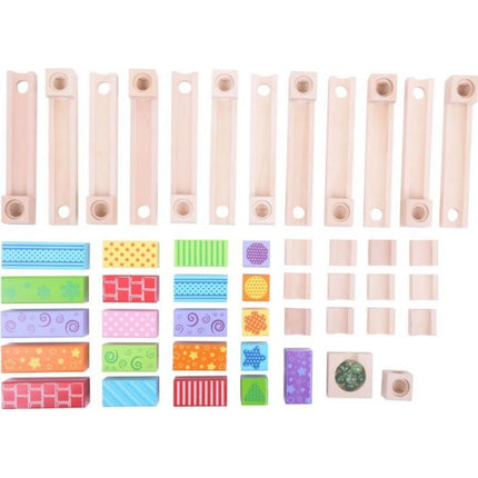 Dřevěná kuličková dráha barevná