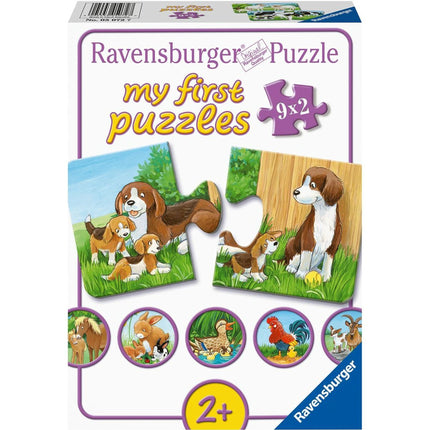 Ravensburger Puzzle: Zvířátka na dvoře 9 x 2 dílků