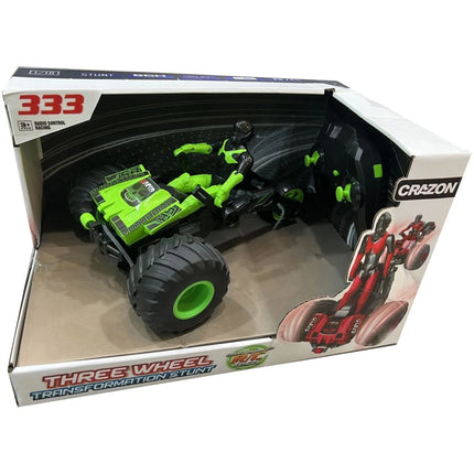 RC tříkolka 2,4 GHz zelená