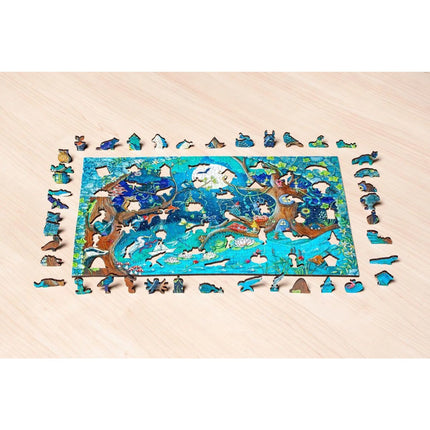 Ravensburger Puzzle: Dřevěné puzzle Kouzelný les 500 dílků