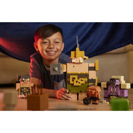 Minecraft Legends Dvě figurky Creeper vs. Piglin Bruiser 8 cm