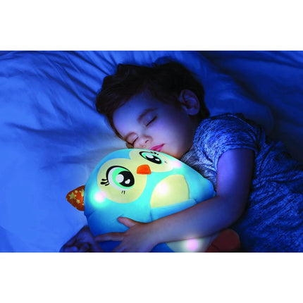 Sova Lumiluvs plyšová modrá 25 cm