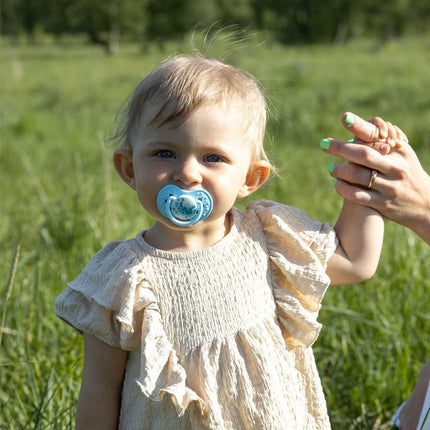 Dudlík silikonový dynamický Tie Dye 18m+ 2 ks kluk