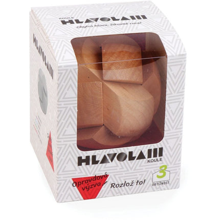 Dřevěný hlavolam Koule